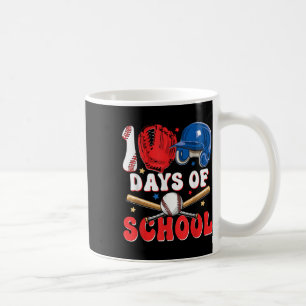 100 Days Of School Baseball 100th Day For Boys Coffee Mug