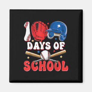 100 Days Of School Baseball 100th Day For Boys Magnet