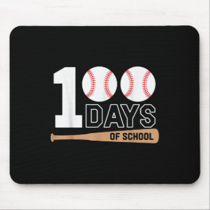 100 Days Of School Baseball 100th Day Of School Mouse Mat