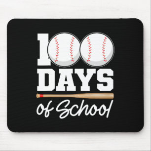 100 Days Of School Baseball 100th Day School Gym T Mouse Mat