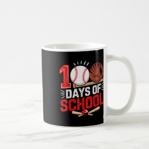 100 Days Of School Baseball 100th Day Student Coffee Mug