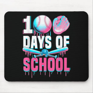 100 Days Of School Baseball Bat Drip 100th Day Of Mouse Mat