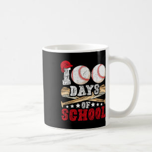 100 Days Of School Baseball Boys Kids Teacher Coffee Mug