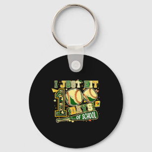 100 Days Of School Baseball I Just Hit 100 Days Bo Key Ring