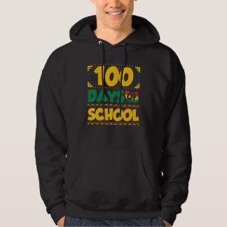 100 Days of School Black History Month Theme Teach Hoodie