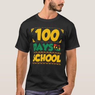 100 Days of School Black History Month Theme Teach T-Shirt