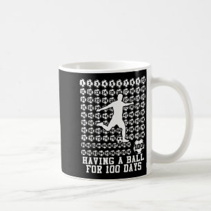 100 Days Of School Boys Soccer 100th Day Of School Coffee Mug