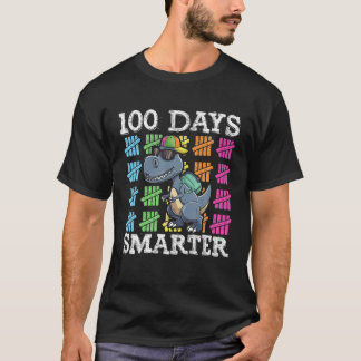 100 Days Of School Boys , T Rex Smarter Kids Dinos T-Shirt