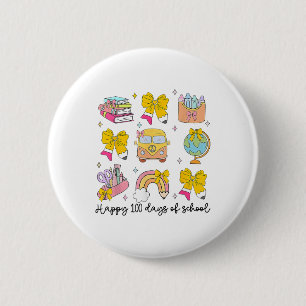 100 Days Of School Bruh School Teachers Kids Boys 6 Cm Round Badge