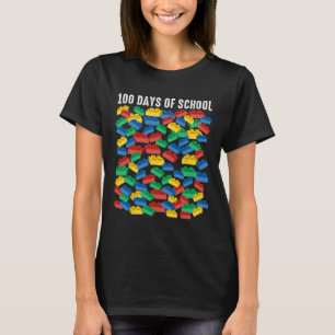 100 Days Of School Building Blocks Master Builder  T-Shirt