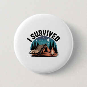 100 Days Of School Byrely Survived Funny Kids Teac 6 Cm Round Badge