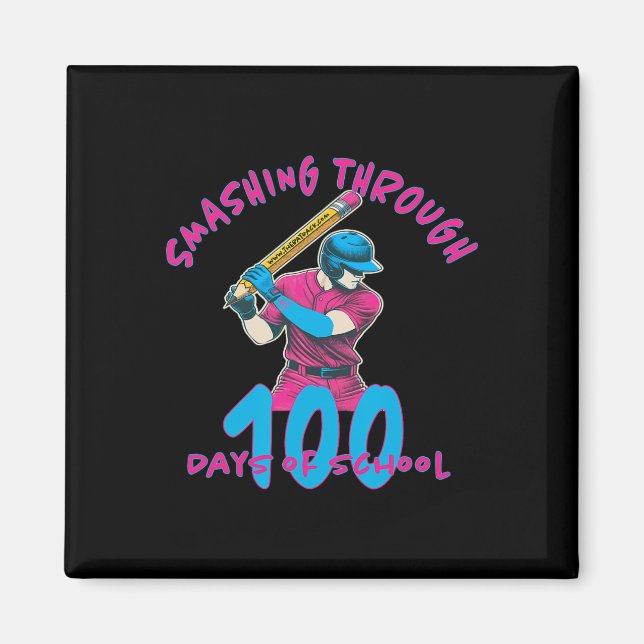 100 Days Of School Bysebyll 1  Magnet (Front)