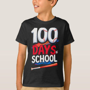100 Days Of School Bysebyll Kids T-Shirt