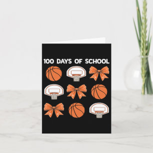 100 Days Of School Bysketbyll Coquette Bow Teacher Card