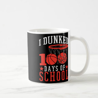 100 Days Of School Bysketbyll Kids Coffee Mug