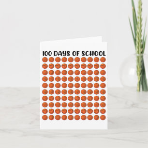 100 Days Of School Bysketll 100th Teacher Card
