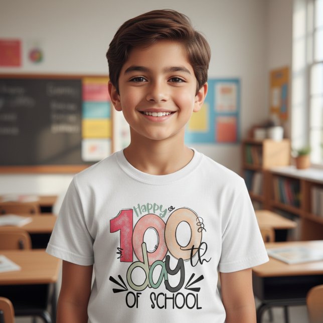 100 Days of School Celebration Kid Basic T-Shirt (Creator Uploaded)