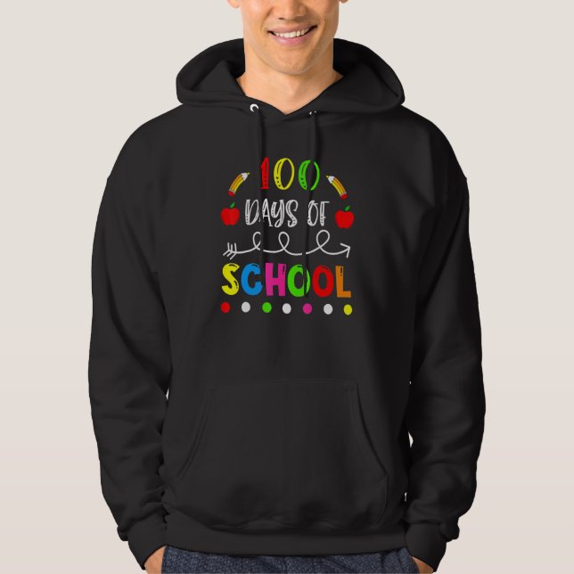 100 Days Of School Celebration Outfit For Adults B Hoodie (Front)