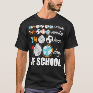 100 days of School Class Elementary Pupil Preschoo T-Shirt