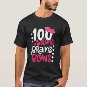 100 Days Of School Colourful Happy 100 Days Brains T-Shirt