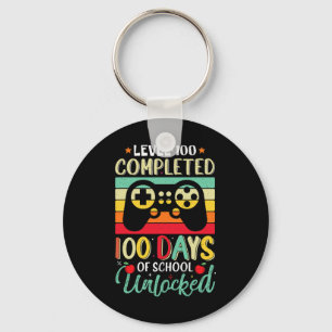 100 Days Of School Complete Gamer Boy Level Unlock Key Ring
