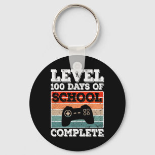 100 Days Of School Complete Gamer Boys Video Games Key Ring