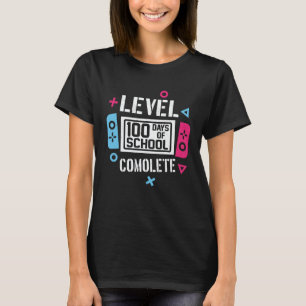 100 Days Of School Completed Gamer Boys 100th Day T-Shirt