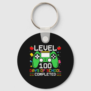 100 Days Of School Completed Gaming Toddler Boy Key Ring