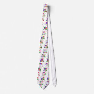 100 Days of School Confetti Tshirts and Gifts Tie