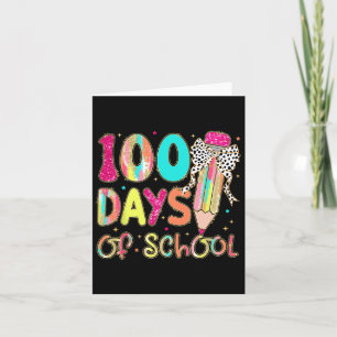 100 Days Of School Coquette Pencil Bow Teachers Gi Card