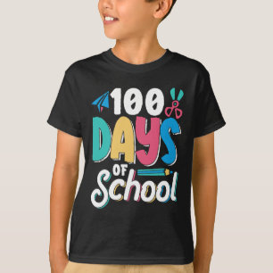 100 Days Of School Cute Class Kids Pupil T-Shirt