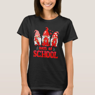 100 Days Of School Cute Gnomes Virtual Learning Te T-Shirt