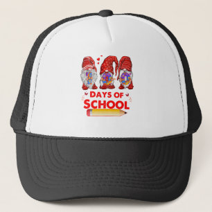 100 Days Of School Cute Gnomes Virtual Learning Te Trucker Hat