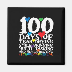 100 Days Of School Cute School Counsellor Magnet
