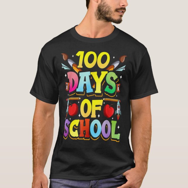 100 Days Of School Cute Team Sweet Sayings T-Shirt (Front)