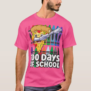 100 Days of School Dabbing Cute Pepperoni Pizza Sl T-Shirt