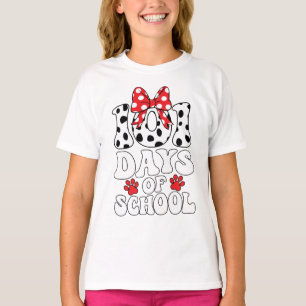 100 Days Of School Dalmatian Dog 100 Days Smarter T-Shirt