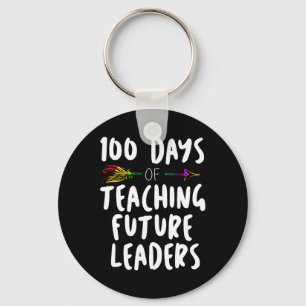100 Days of School Design Gift For Teachers Teachi Key Ring