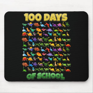 100 Days Of School Dinosaur 100 Days Smarter Mouse Mat