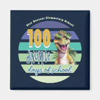 100 Days of School Dinosaur Monogrammed