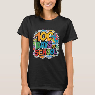 100 Days Of School Dragon Theme Kids Teacher Outfi T-Shirt