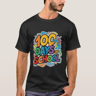 100 Days Of School Dragon Theme Kids Teacher Outfi T-Shirt