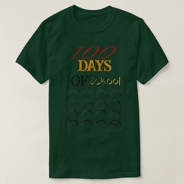 100 Days Of School Essential TShirt (Design Front)