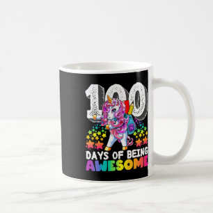 100 Days Of School Flossing Unicorn Gift For Girls Coffee Mug