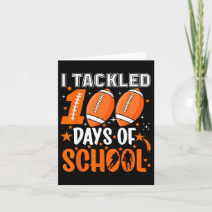 100 Days Of School Football I Tackled 100 Days Of Card