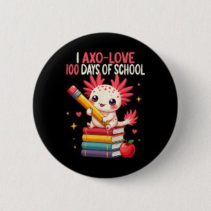 100 Days Of School For Girls 100th Day Of School A 6 Cm Round Badge