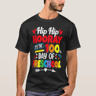 100 Days Of School For Kids Boys Preschool Teacher T-Shirt