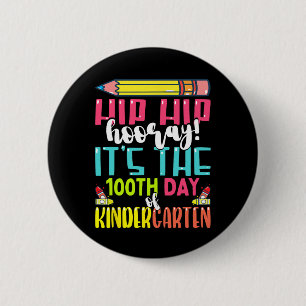100 Days Of School For Kids Girls Boys Kindergarte 6 Cm Round Badge
