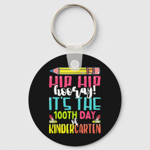100 Days Of School For Kids Girls Boys Kindergarte Key Ring