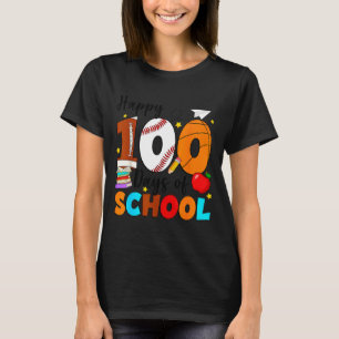 100 Days Of School For Teacher Kids Boys Girls 100 T-Shirt